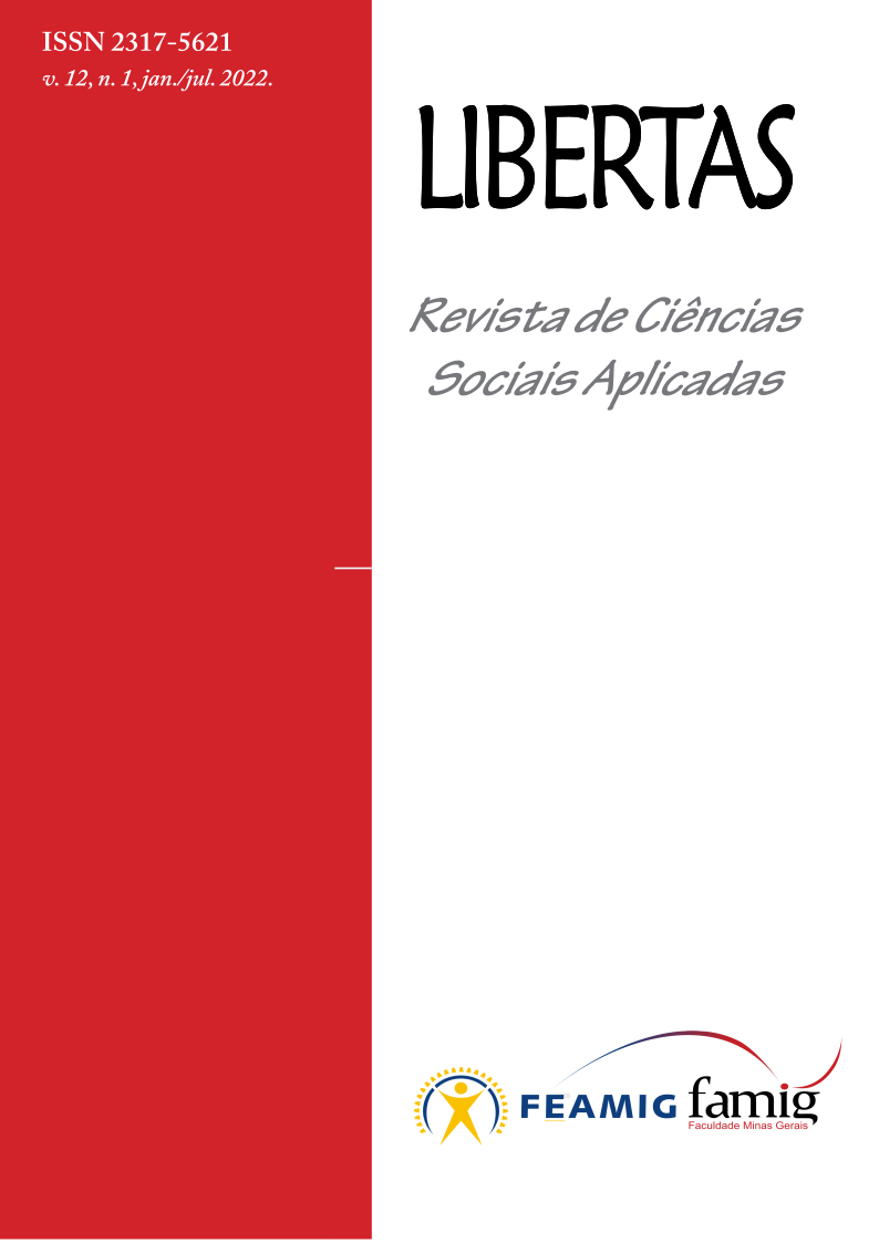 					Visualizar v. 12 n. 1 (2022): LIBERTAS: Revista de Ciências Sociais Aplicadas
				